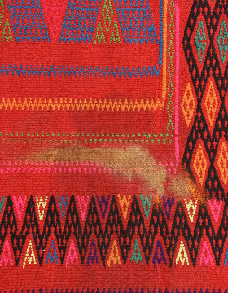 Detail image of  2' 6 x 8'  Hand Knotted Kilim Fars Persian Wool Runner Rug