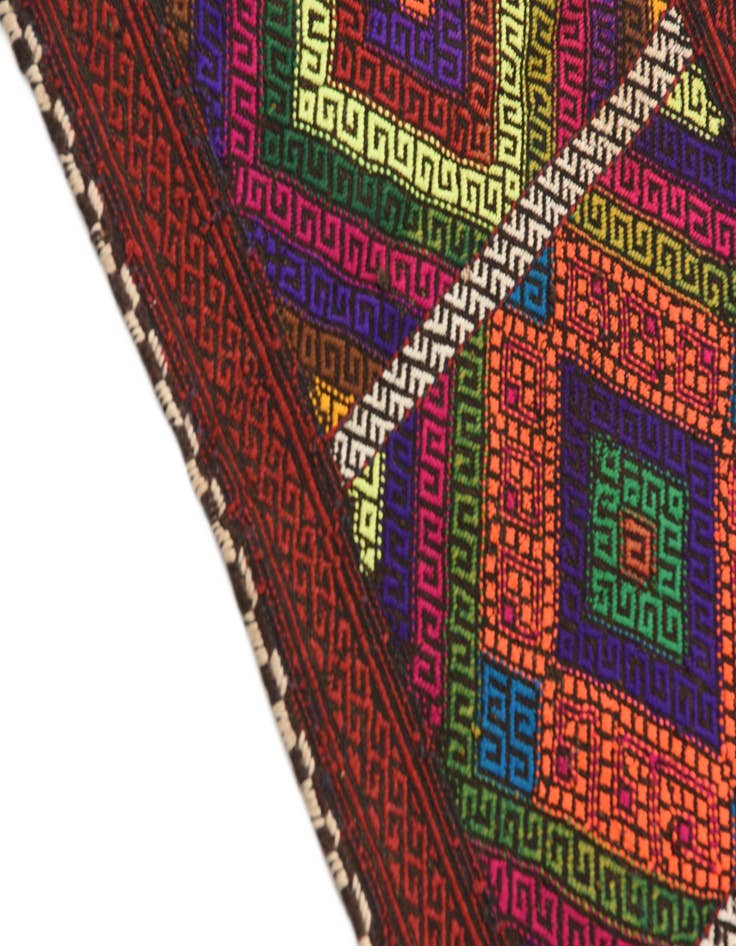 Detail image of  2' 8 x 7' 3  Hand Knotted Kilim Fars Persian Wool Runner Rug