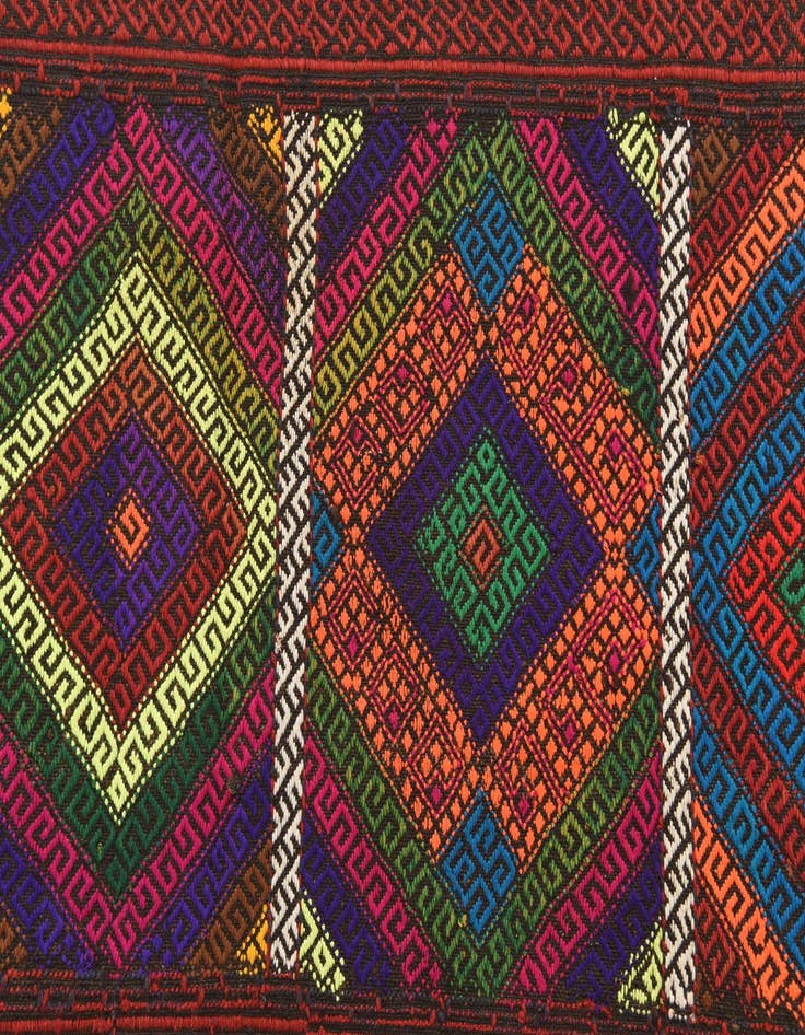 Detail image of  2' 8 x 7' 3  Hand Knotted Kilim Fars Persian Wool Runner Rug