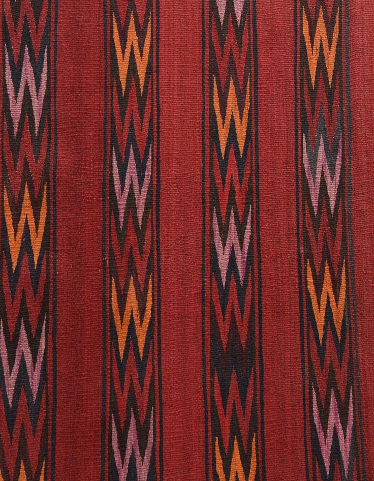 Detail image of  4' x 15'  Hand Woven Kilim Fars Wool Runner Rug