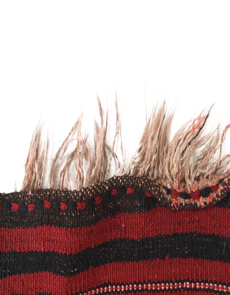 Detail image of  4' 4 x 9' 3  Hand Woven Kilim Fars Wool Runner Rug