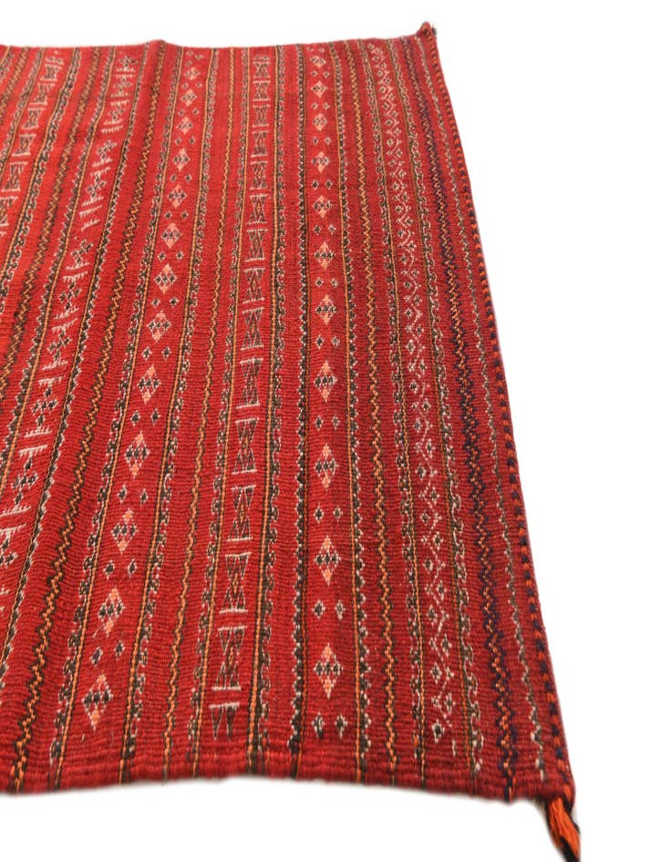 Detail image of  3' 3 x 8' 5  Hand Woven Kilim Fars Wool Runner Rug