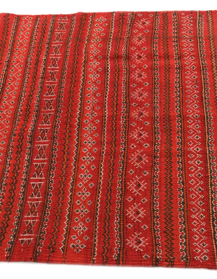 Detail image of  3' 3 x 8' 5  Hand Woven Kilim Fars Wool Runner Rug