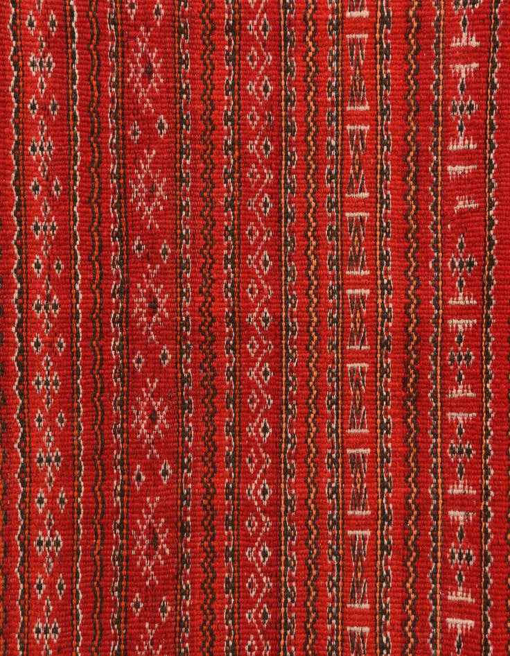 Detail image of  3' 3 x 8' 5  Hand Woven Kilim Fars Wool Runner Rug