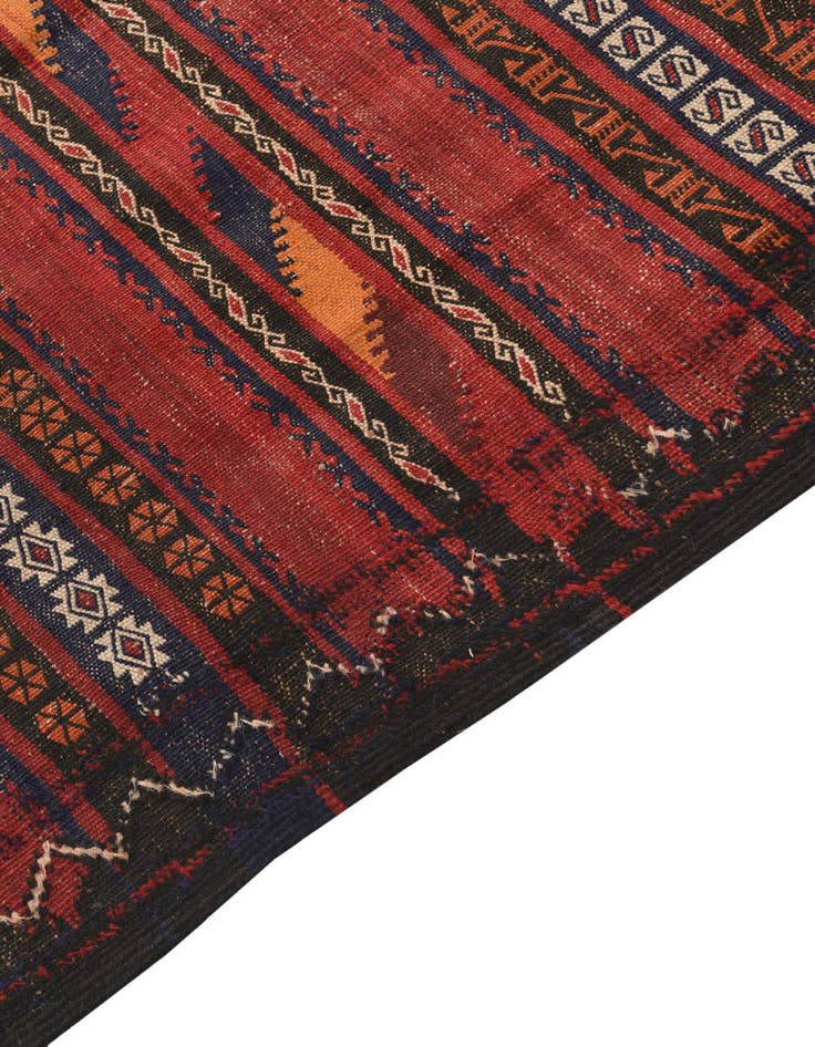 Detail image of  4' 7 x 10' 3  Hand Woven Kilim Fars Wool Runner Rug