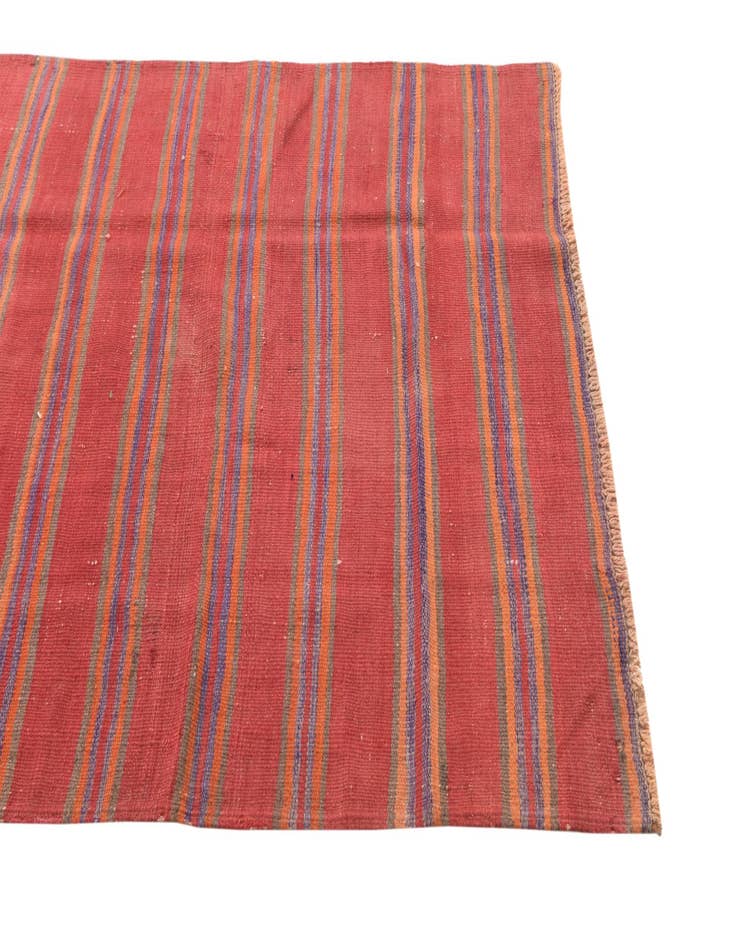 Detail image of  3' 10 x 10' 8  Hand Woven Kilim Fars Wool Runner Rug