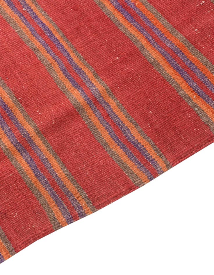 Detail image of  3' 10 x 10' 8  Hand Woven Kilim Fars Wool Runner Rug