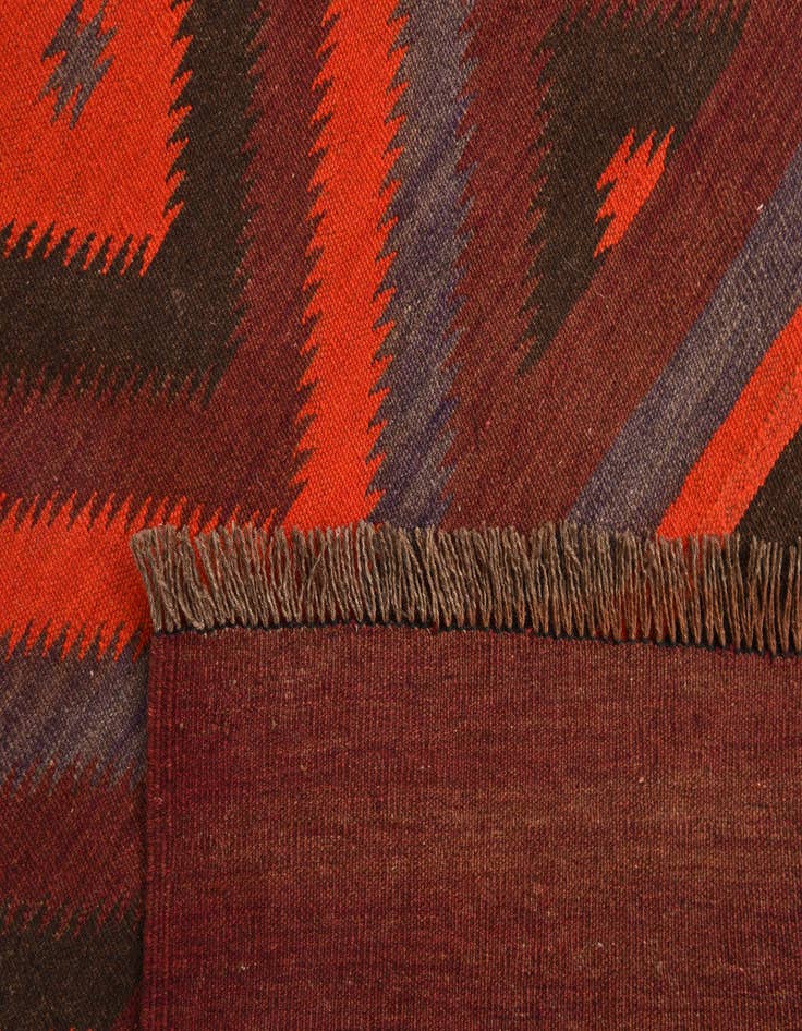 Detail image of  3' 10 x 12'  Hand Woven Kilim Fars Wool Runner Rug