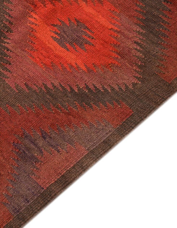 Detail image of  4' x 13' 1  Hand Woven Kilim Fars Wool Runner Rug