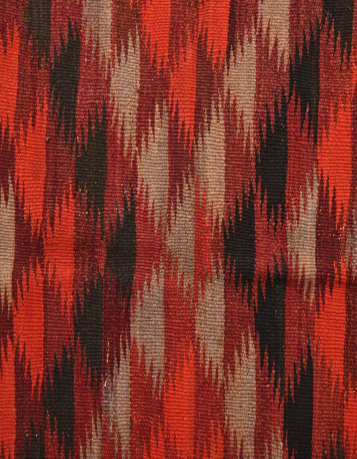 Detail image of  4' 3 x 11' 4  Hand Woven Kilim Fars Wool Runner Rug