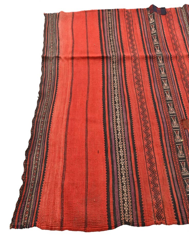 Detail image of  4' 1 x 9' 5  Hand Woven Kilim Fars Wool Runner Rug