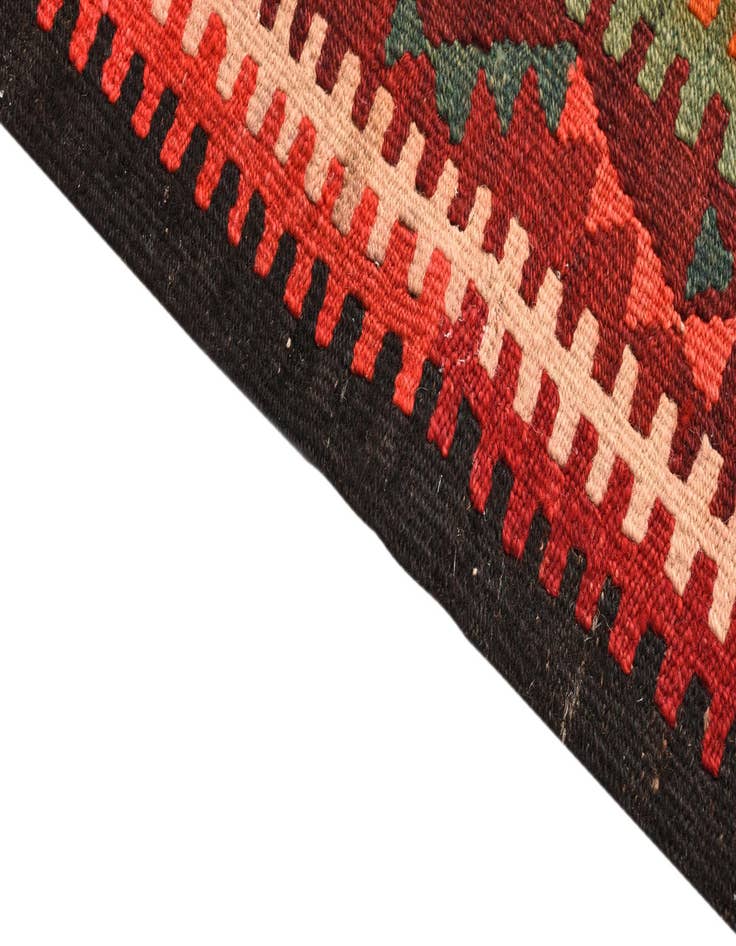 Detail image of  4' 9 x 9' 6  Hand Woven Kilim Fars Wool Runner Rug