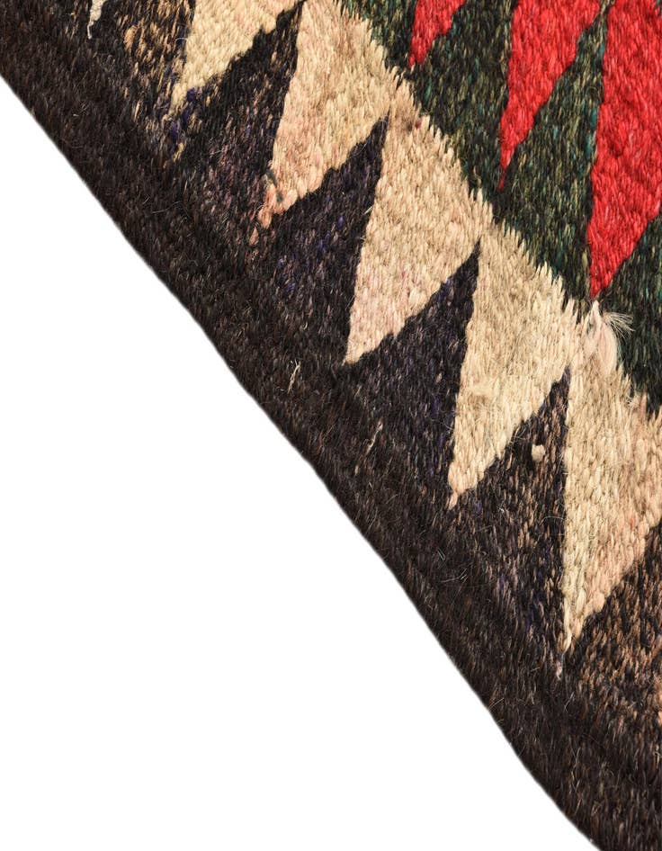 Detail image of  5' 3 x 10'  Hand Woven Kilim Fars Wool Runner Rug