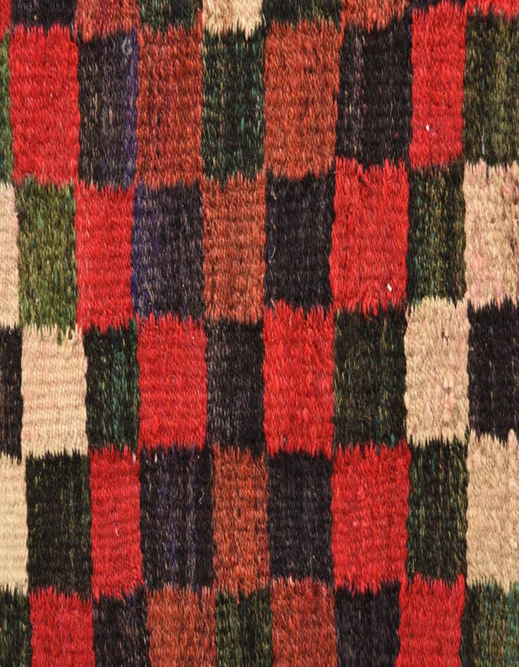 Detail image of  5' 3 x 10'  Hand Woven Kilim Fars Wool Runner Rug