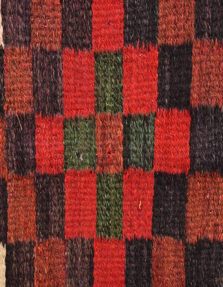 Detail image of  5' 3 x 10'  Hand Woven Kilim Fars Wool Runner Rug