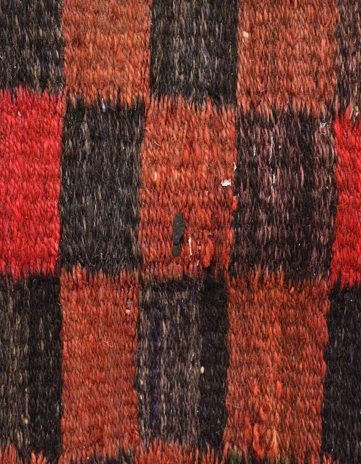 Detail image of  5' 3 x 10'  Hand Woven Kilim Fars Wool Runner Rug