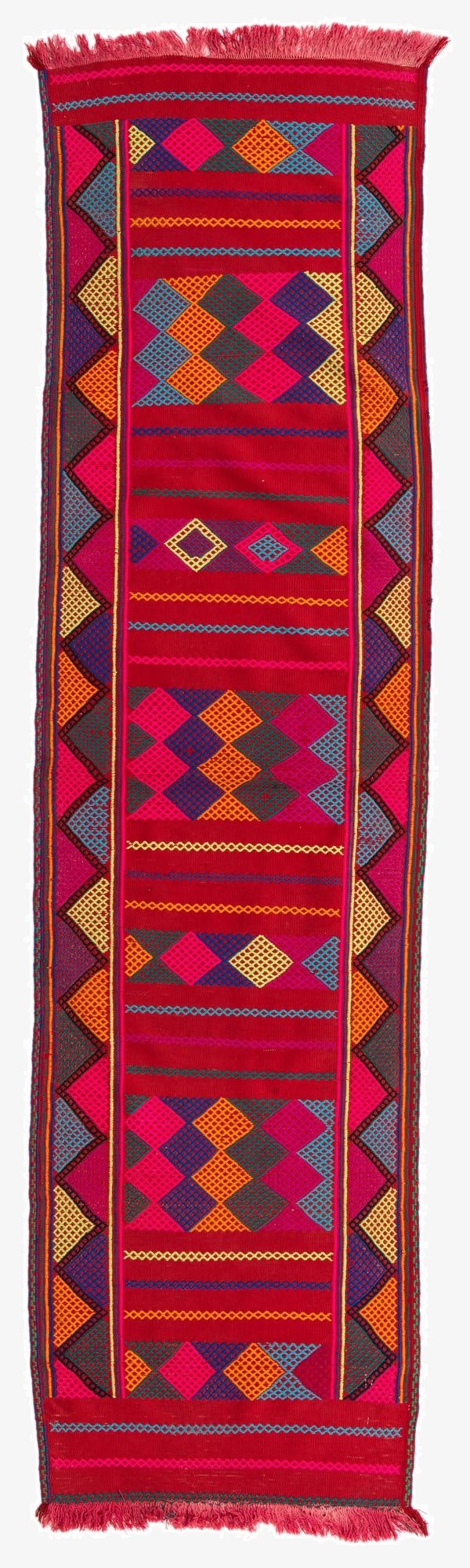  2' 6 x 9' 3  Hand Knotted Kilim Fars Persian Wool Runner Rug