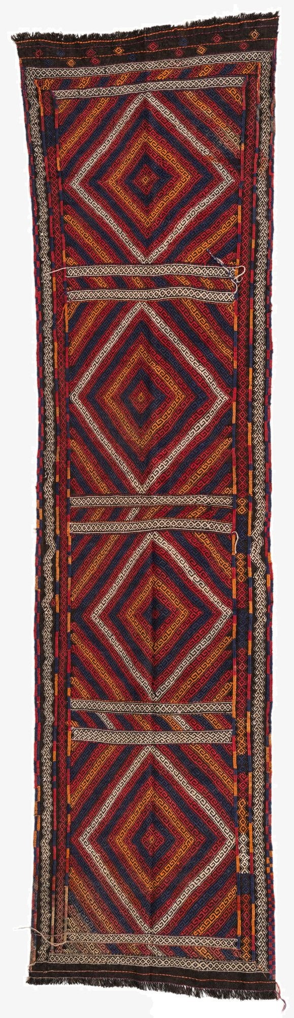  2' 7 x 10' 6  Hand Knotted Kilim Fars Persian Wool Runner Rug