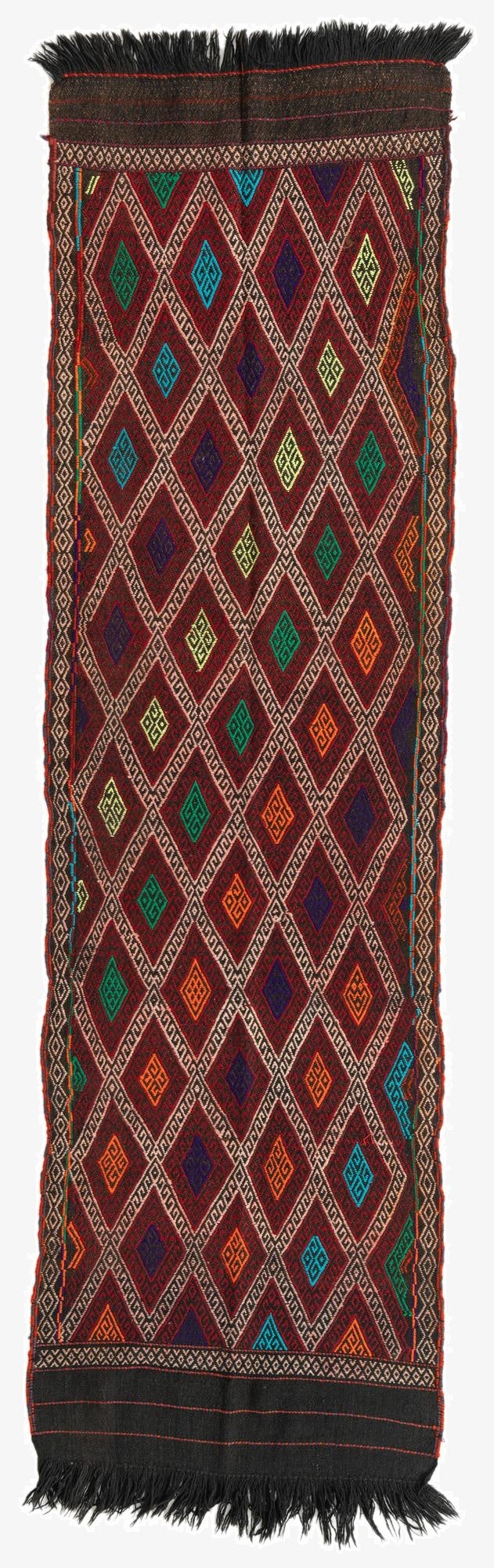  2' 5 x 8' 6  Hand Knotted Kilim Fars Persian Wool Runner Rug