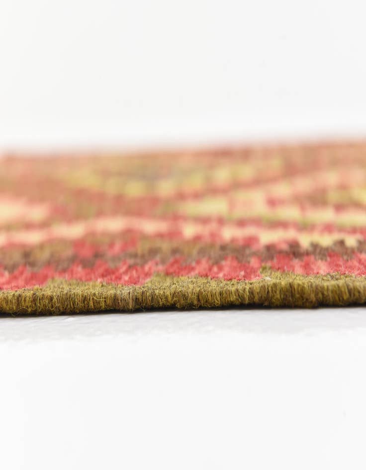 Detail image of  3' 2 x 6' 7  Hand Woven Kilim Maymana Wool Runner Rug