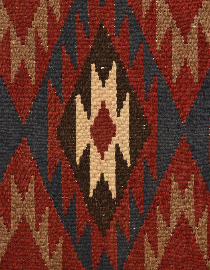 Detail image of  2' 3 x 6' 8  Hand Woven Kilim Maymana Wool Runner Rug
