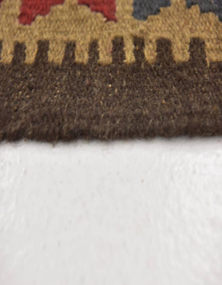 Detail image of  3' 5 x 6' 8  Hand Woven Kilim Maymana Wool Runner Rug