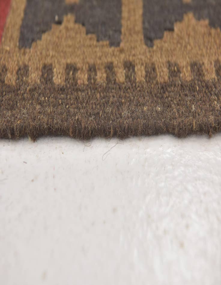Detail image of  3' 4 x 6' 6  Hand Woven Kilim Maymana Wool Runner Rug