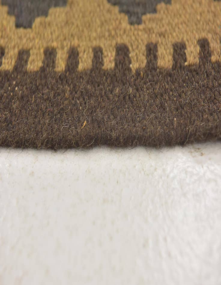 Detail image of  3' 3 x 6' 3  Hand Woven Kilim Maymana Wool Runner Rug