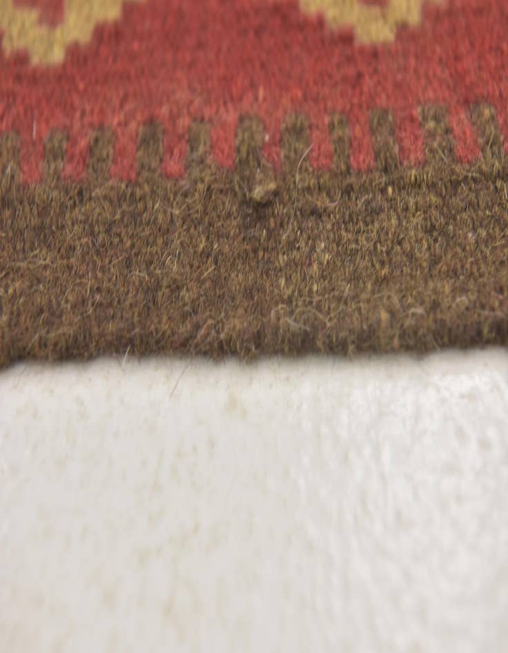 Detail image of  3' 6 x 6' 6  Hand Woven Kilim Maymana Wool Runner Rug