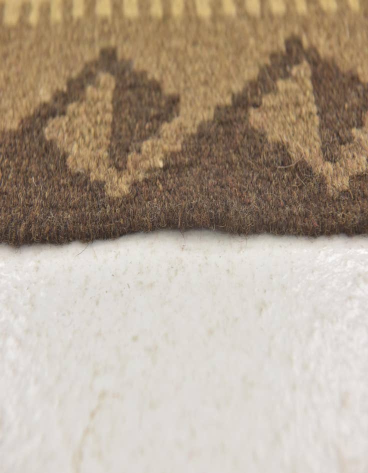 Detail image of  3' 3 x 6' 6  Hand Woven Kilim Maymana Wool Runner Rug