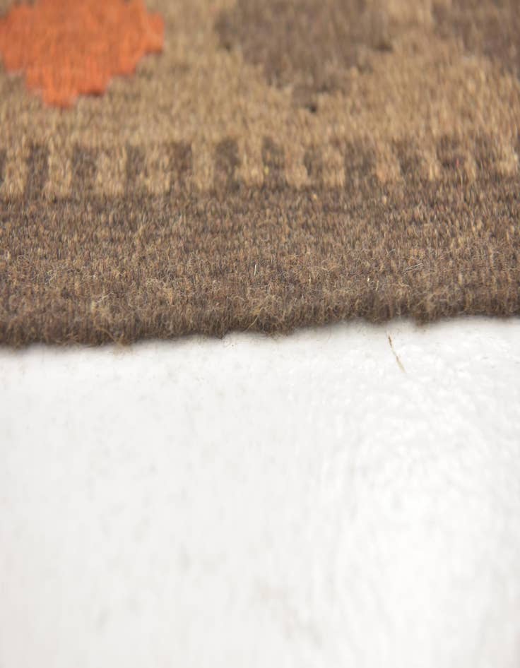 Detail image of  3' 2 x 6' 6  Hand Woven Kilim Maymana Wool Runner Rug