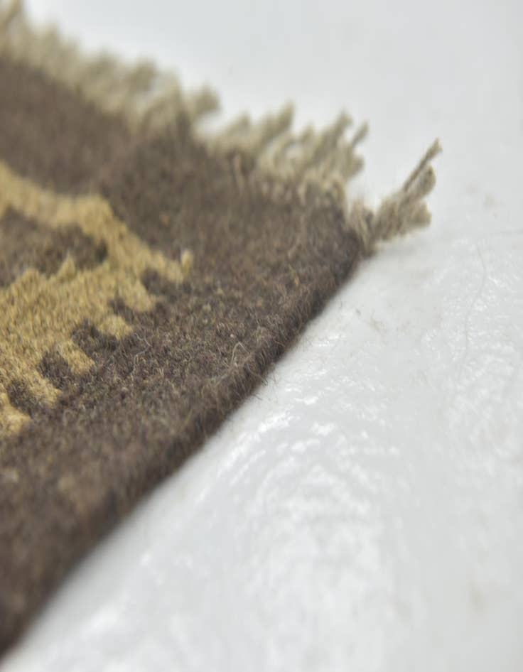 Detail image of  3' 3 x 6' 8  Hand Woven Kilim Maymana Wool Runner Rug