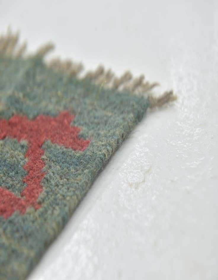 Detail image of  3' 3 x 6' 9  Hand Woven Kilim Maymana Wool Runner Rug