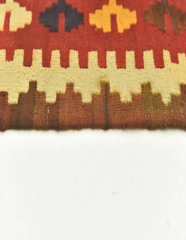 Detail image of  3' 7 x 6' 8  Hand Woven Kilim Maymana Wool Runner Rug