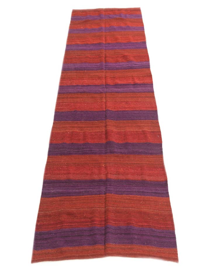 Detail image of  3' 5 x 6' 10  Hand Woven Kilim Modern Wool Runner Rug