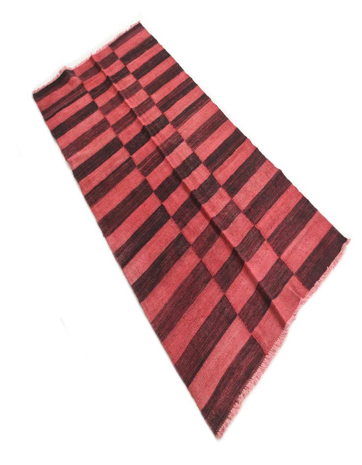 Detail image of  2' 7 x 5' 4  Hand Woven Kilim Modern Wool Runner Rug