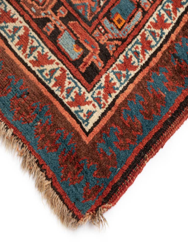 Detail image of  3' 5 x 13' 3 Kilim Wool Runner Rug