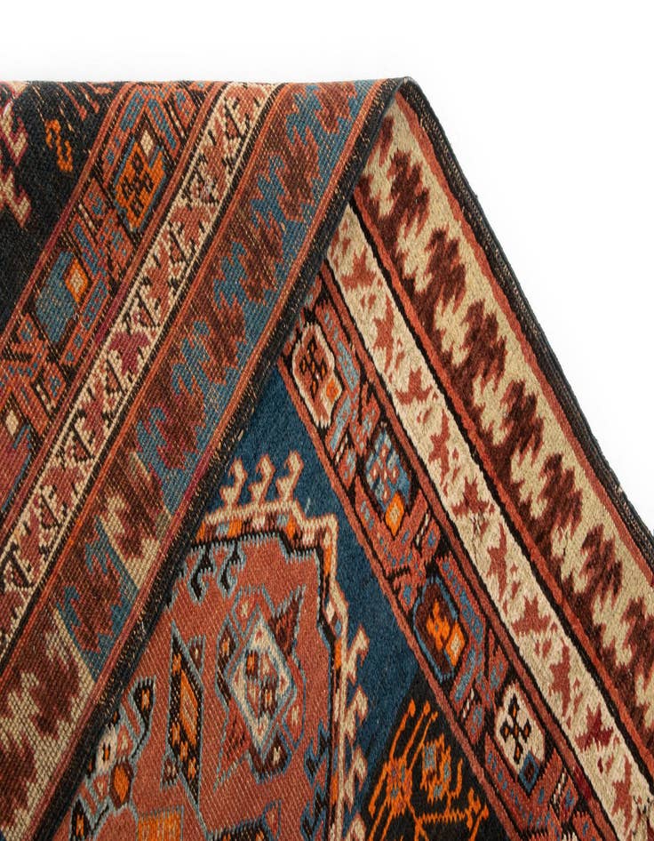 Detail image of  3' 5 x 13' 3 Kilim Wool Runner Rug