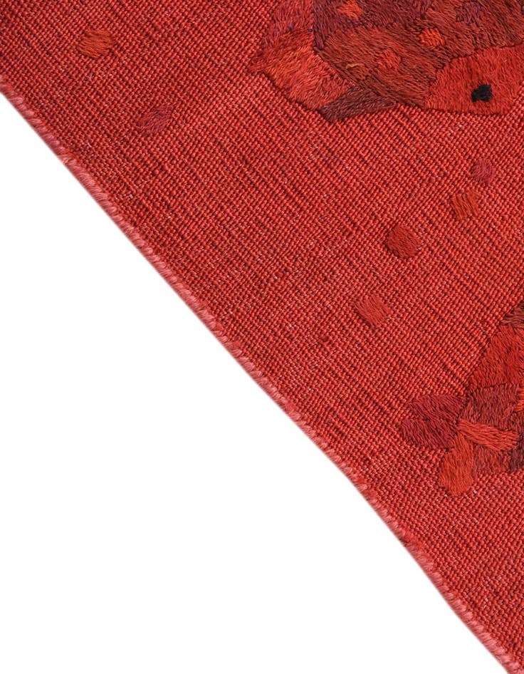 Detail image of  2' 4 x 7' 8  Hand Woven Kilim Suzani Wool Runner Rug