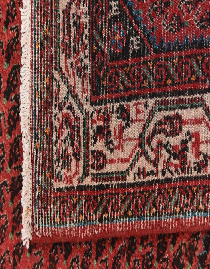 Detail image of 3' 6 x 10' 2 Hand Knotted Koliaei Persian Wool Runner Rug