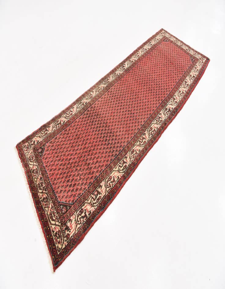 Detail image of 3' 6 x 10' 2 Hand Knotted Koliaei Persian Wool Runner Rug