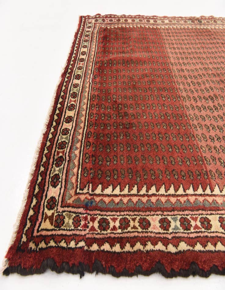 Detail image of  4' 5 x 10' 8  Hand Knotted Koliaei Persian Wool Runner Rug