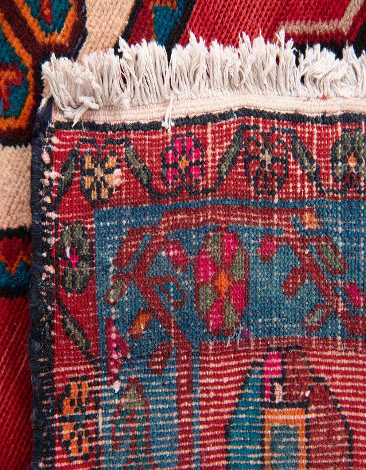 Detail image of 4' x 9' 6 Hand Knotted Koliaei Persian Wool Runner Rug