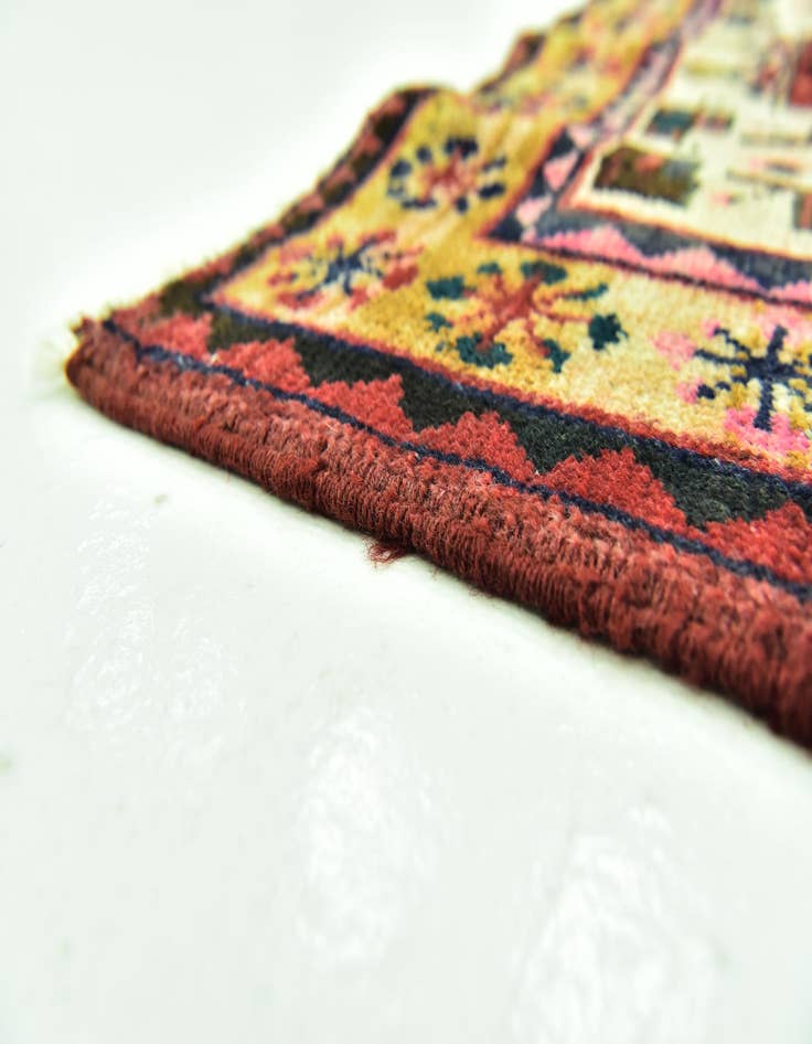 Detail image of 3' 3 x 10' Hand Knotted Koliaei Persian Wool Runner Rug