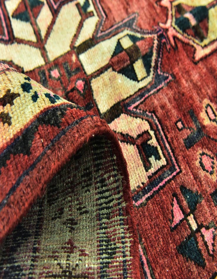 Detail image of 3' 3 x 10' Hand Knotted Koliaei Persian Wool Runner Rug