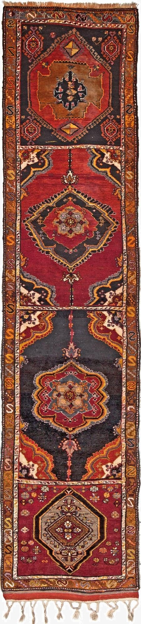  3' 7 x 16' 10 Kurd Runner Rug