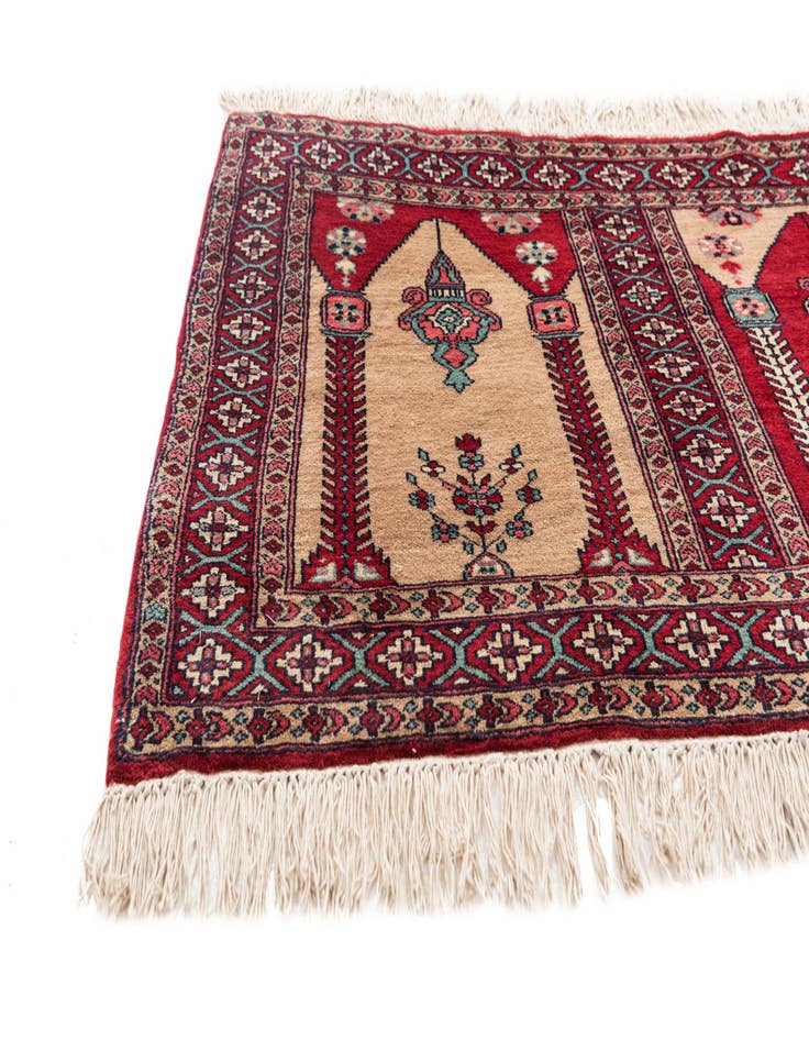 Detail image of 2' 7 x 6' 7 Hand Knotted Lahour Oriental Wool Runner Rug