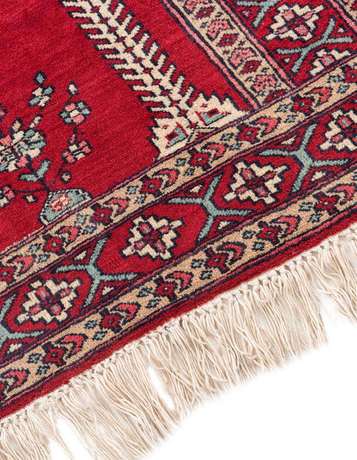 Detail image of 2' 7 x 6' 7 Hand Knotted Lahour Oriental Wool Runner Rug