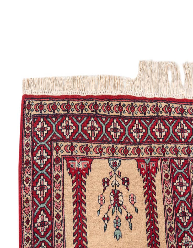 Detail image of 2' 7 x 6' 7 Hand Knotted Lahour Oriental Wool Runner Rug