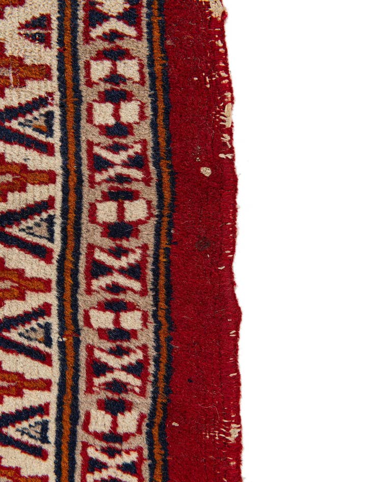 Detail image of  2' 6 x 6' 2  Hand Knotted Lahour Wool Runner Rug